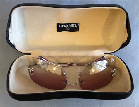 chanel rimless sunglasses gold|chanel rimless sunglasses vintage.